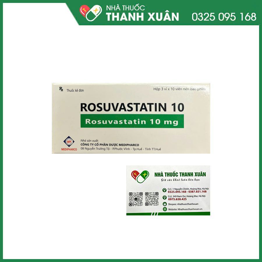 Rosuvastatin 10 thuốc điều trị rối loạn mỡ máu
